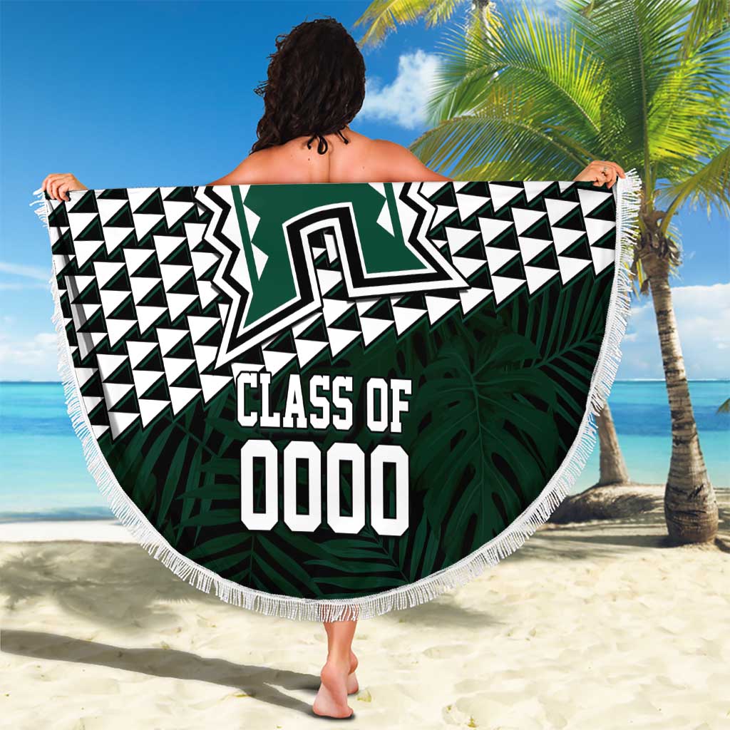 Hawaii Rainbow Warriors Alumni Custom Beach Blanket Kanaka Arrows Tropical Vibes