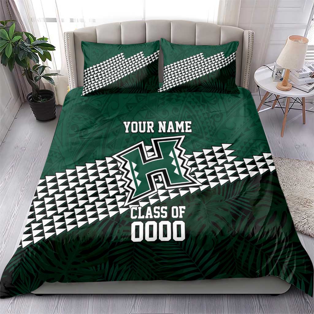 Hawaii Rainbow Warriors Alumni Custom Bedding Set Kanaka Arrows Tropical Vibes
