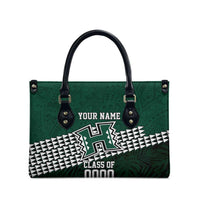 Hawaii Rainbow Warriors Alumni Custom Leather Bag Kanaka Arrows Tropical Vibes