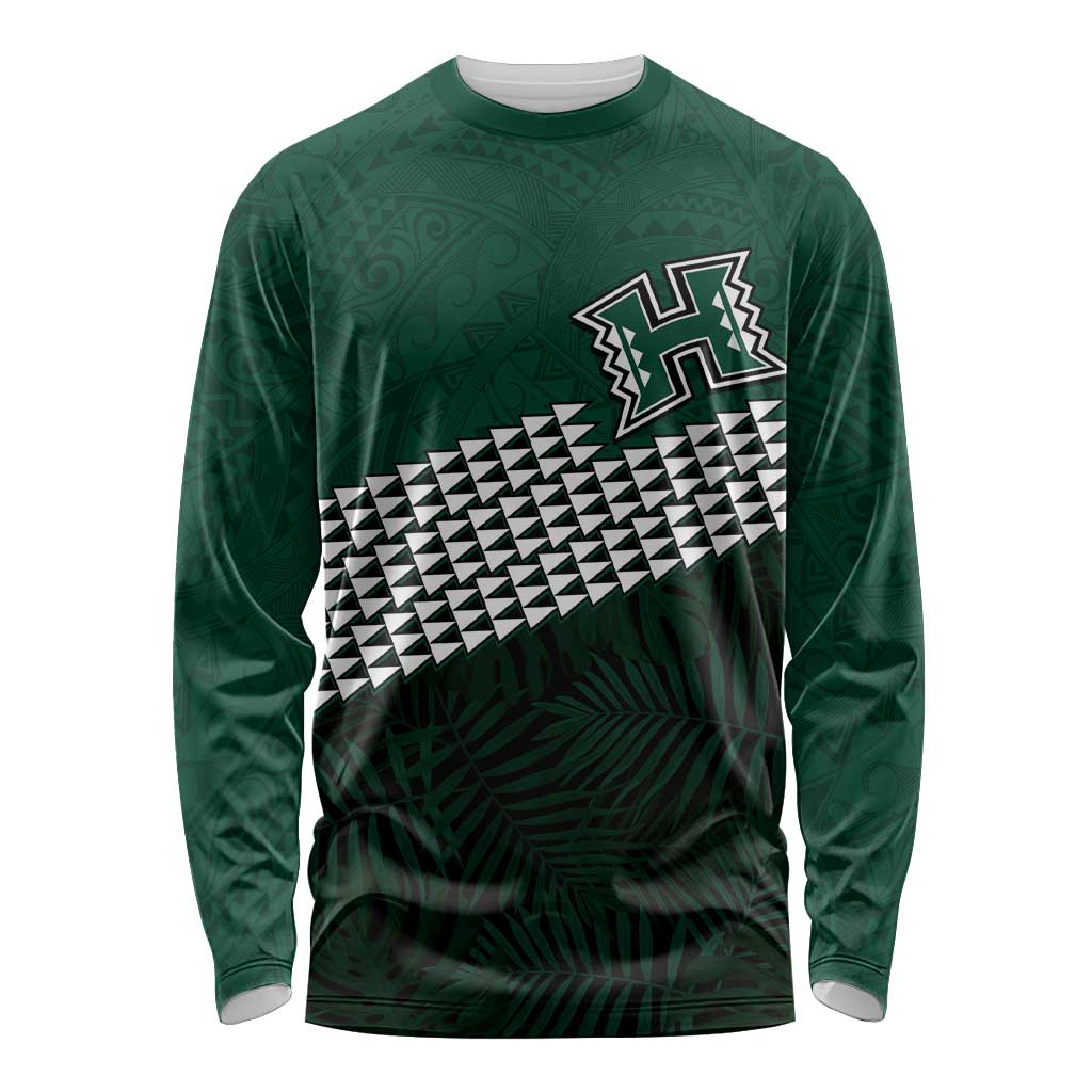 Hawaii Rainbow Warriors Alumni Custom Long Sleeve Shirt Kanaka Arrows Tropical Vibes