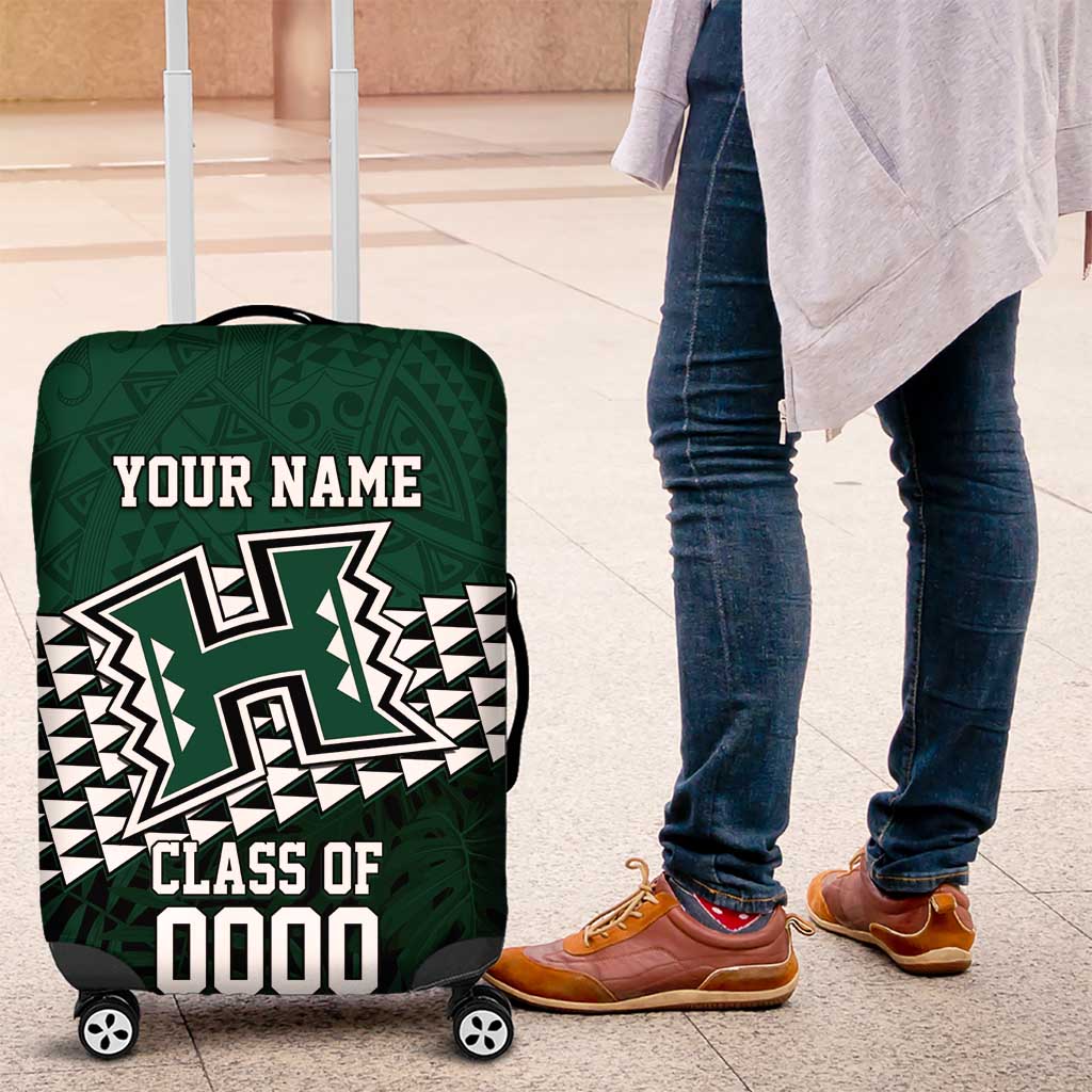 Hawaii Rainbow Warriors Alumni Custom Luggage Cover Kanaka Arrows Tropical Vibes
