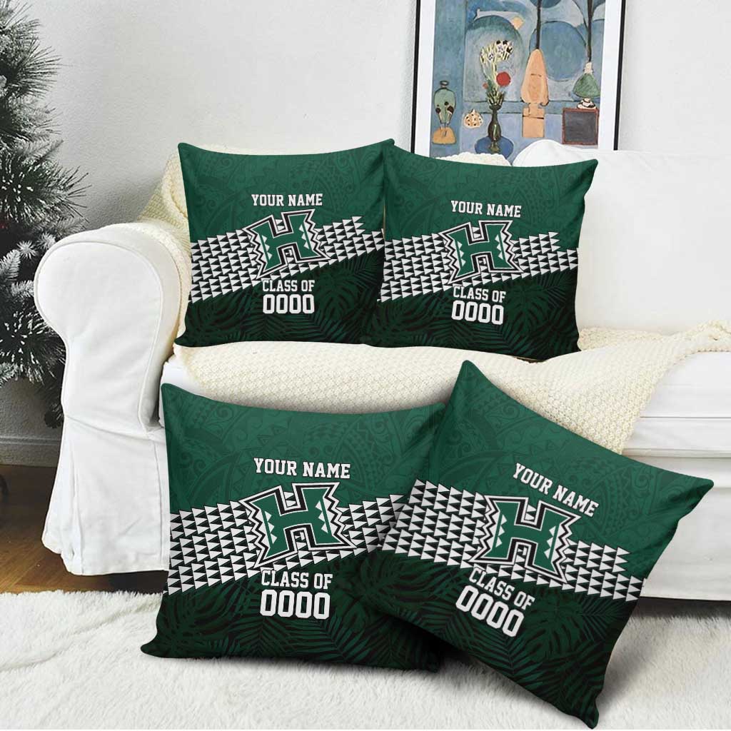 Hawaii Rainbow Warriors Alumni Custom Pillow Cover Kanaka Arrows Tropical Vibes