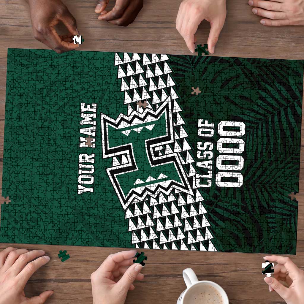 Hawaii Rainbow Warriors Alumni Custom Puzzle Kanaka Arrows Tropical Vibes