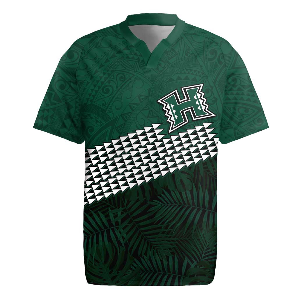 Hawaii Rainbow Warriors Alumni Custom Rugby Jersey Kanaka Arrows Tropical Vibes