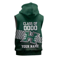 Hawaii Rainbow Warriors Alumni Custom Sleeveless Hoodie Kanaka Arrows Tropical Vibes