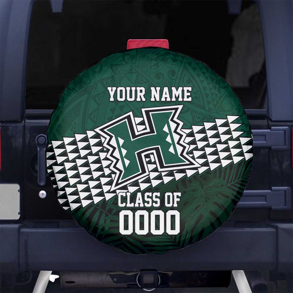 Hawaii Rainbow Warriors Alumni Custom Spare Tire Cover Kanaka Arrows Tropical Vibes
