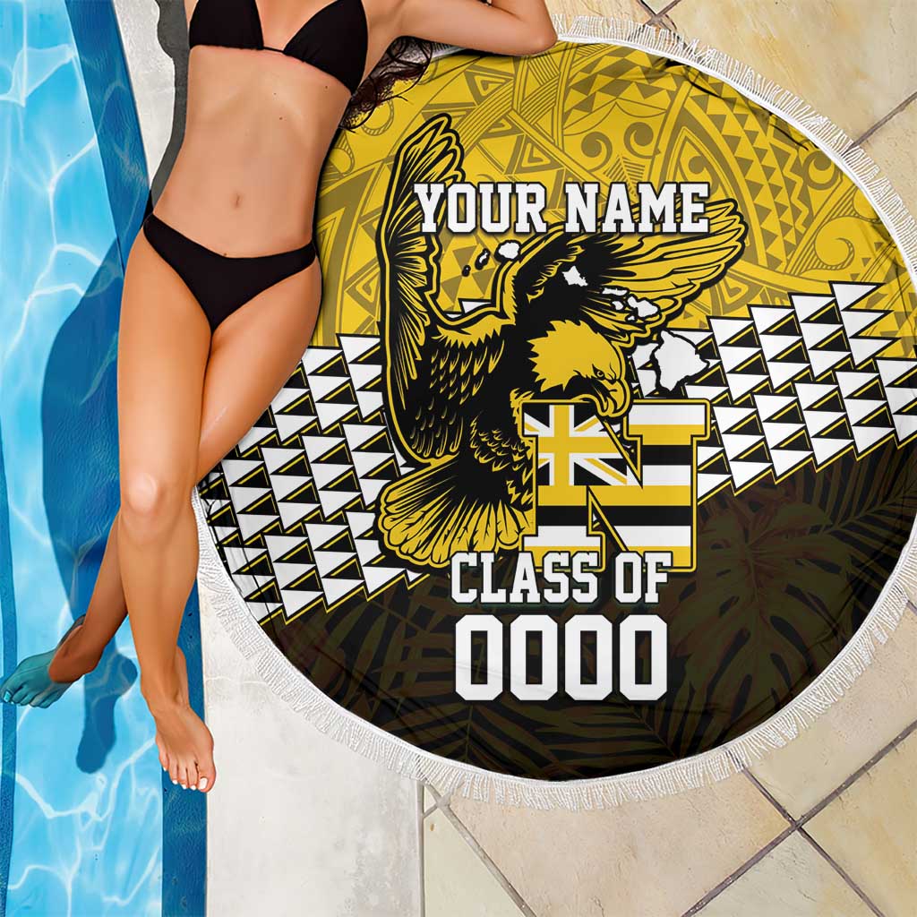 Hawaii Nanakuli High Alumni Custom Beach Blanket Kanaka Arrows Tropical Vibes