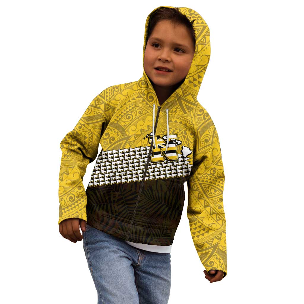 Hawaii Nanakuli High Alumni Custom Kid Hoodie Kanaka Arrows Tropical Vibes