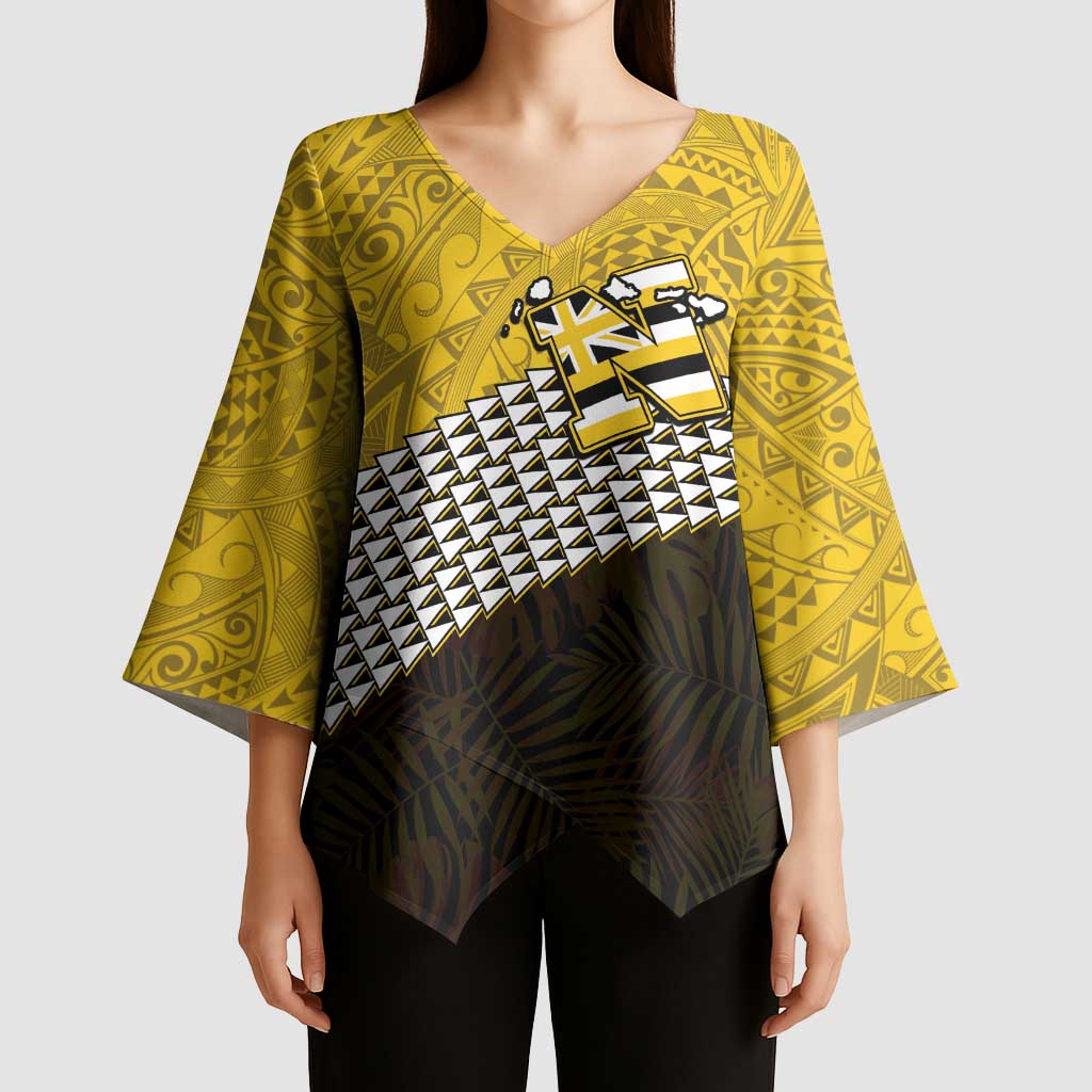 Hawaii Nanakuli High Alumni Custom Kimono Sleeve Blouse Kanaka Arrows Tropical Vibes LT7 - Polynesian Pride