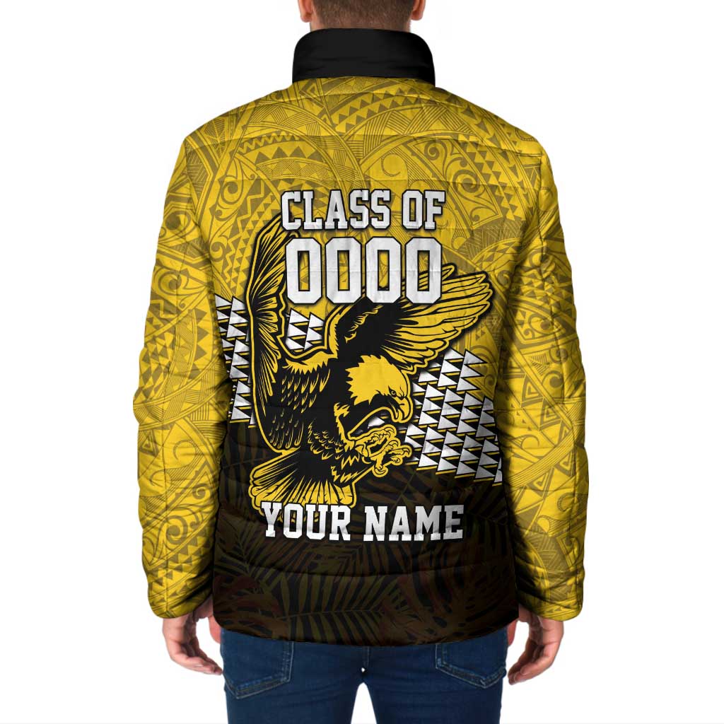 Hawaii Nanakuli High Alumni Custom Padded Jacket Kanaka Arrows Tropical Vibes