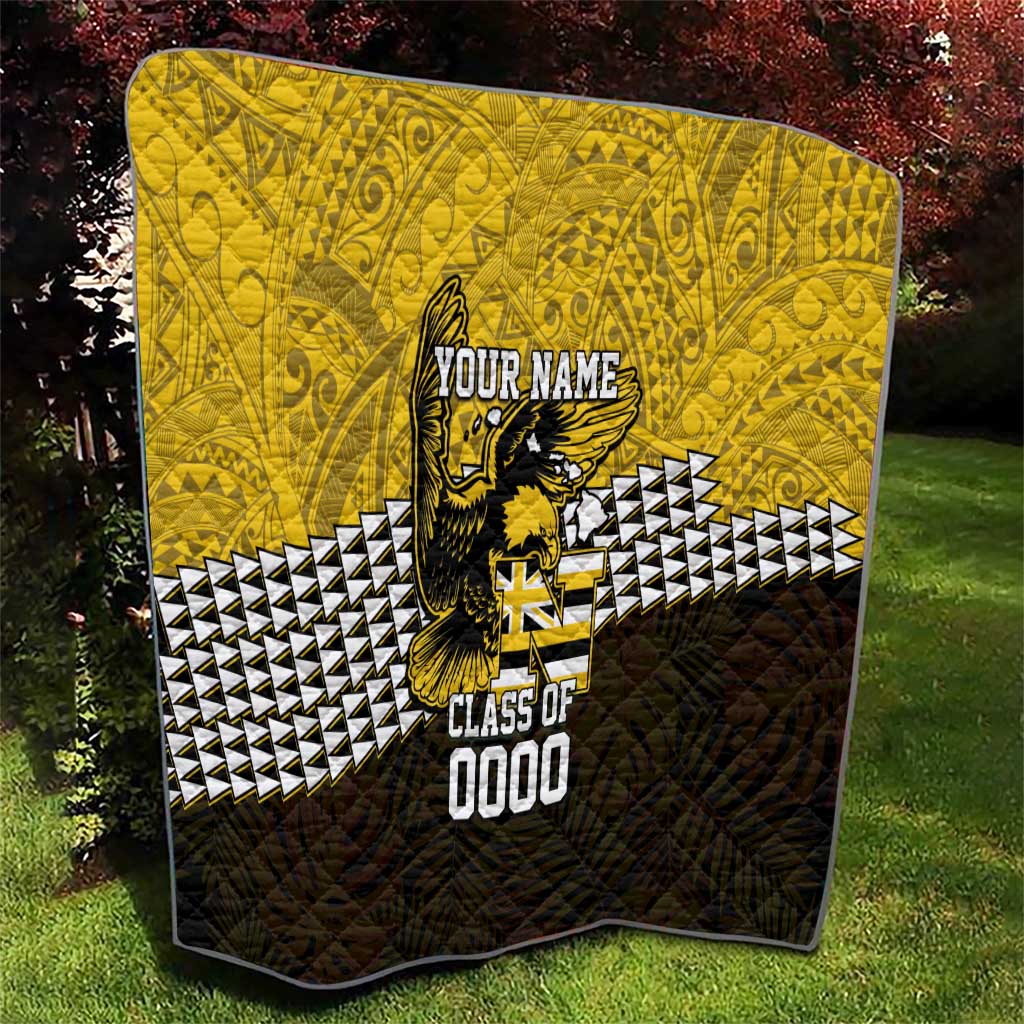 Hawaii Nanakuli High Alumni Custom Quilt Kanaka Arrows Tropical Vibes