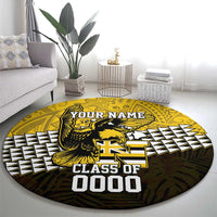 Hawaii Nanakuli High Alumni Custom Round Carpet Kanaka Arrows Tropical Vibes