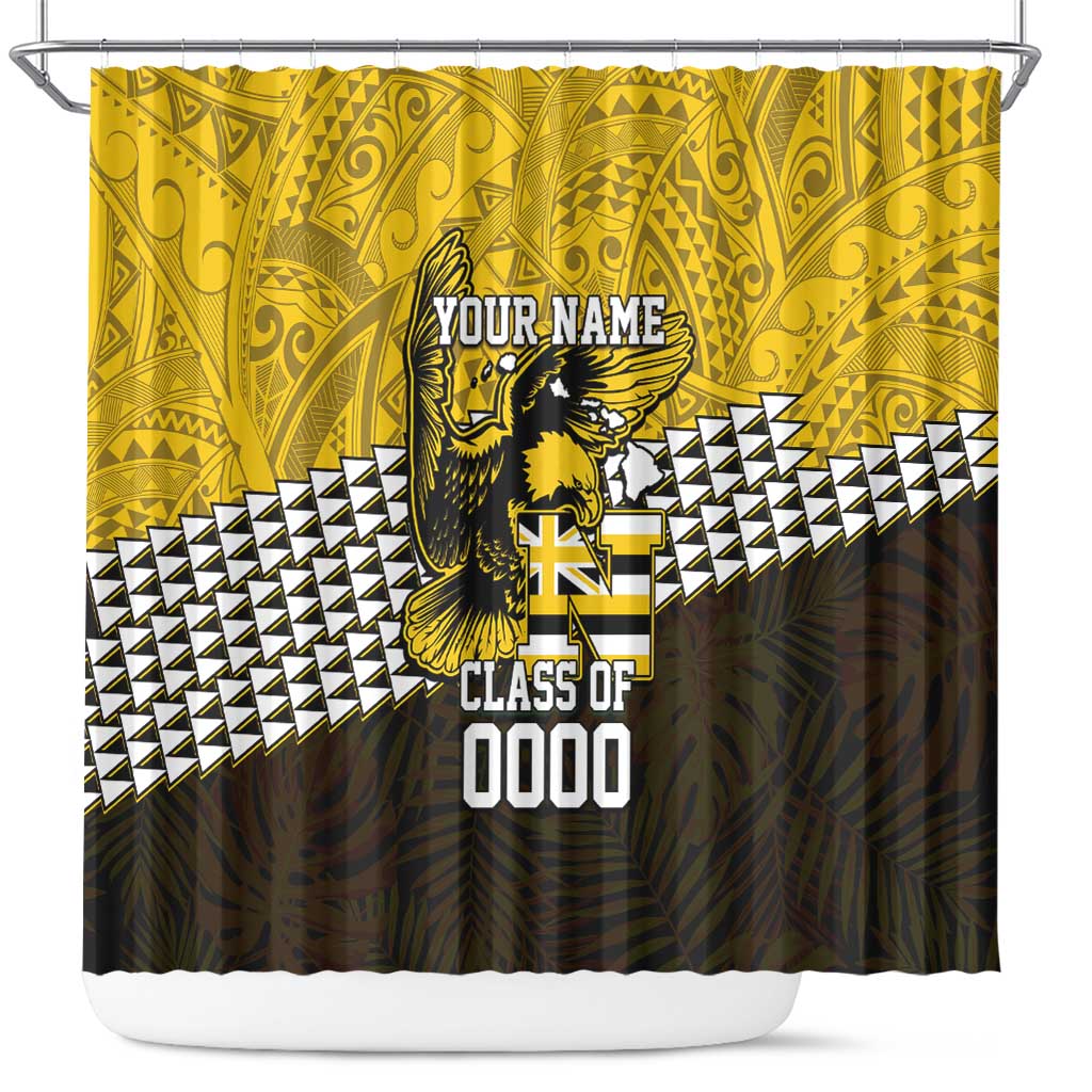 Hawaii Nanakuli High Alumni Custom Shower Curtain Kanaka Arrows Tropical Vibes