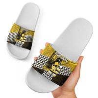 Hawaii Nanakuli High Alumni Custom Slide Sandals Kanaka Arrows Tropical Vibes