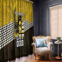 Hawaii Nanakuli High Alumni Custom Window Curtain Kanaka Arrows Tropical Vibes