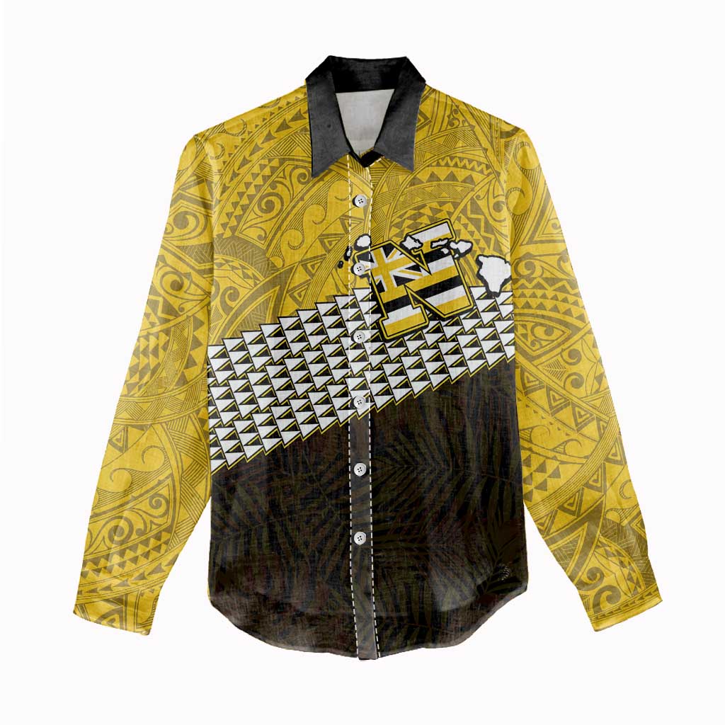 Hawaii Nanakuli High Alumni Custom Women Casual Shirt Kanaka Arrows Tropical Vibes
