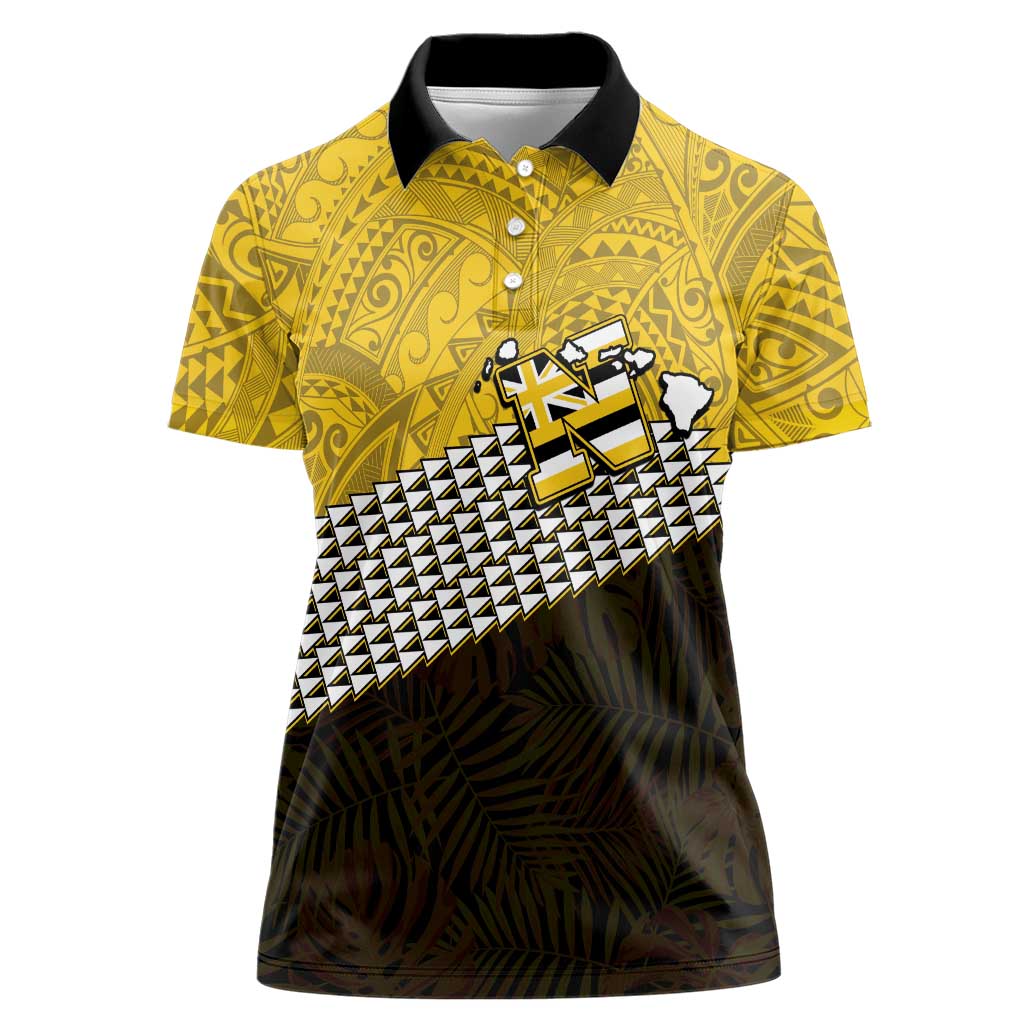 Hawaii Nanakuli High Alumni Custom Women Polo Shirt Kanaka Arrows Tropical Vibes