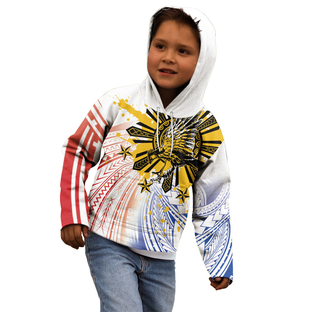 Philippines Independence Day Kid Hoodie Eagle Mix Filipino Flag Tribal Style