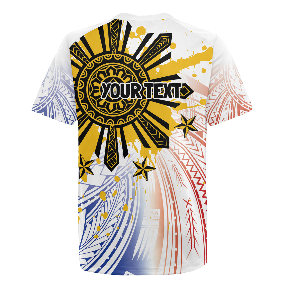 Philippines Independence Day Rugby Jersey Eagle Mix Filipino Flag Tribal Style