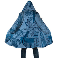 Talofa Samoa Mamanu Siapo Mix Malu Cloak Cool Blue Frangipani and Turtles