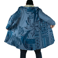 Talofa Samoa Mamanu Siapo Mix Malu Cloak Cool Blue Frangipani and Turtles