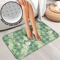 Green Palaka Hawaii Cowboy Christmas Bathroom Set Paniolo Mix Maile Lei - Polynesian Pride