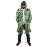 Green Palaka Hawaii Cowboy Christmas Cloak Paniolo Mix Maile Lei - Polynesian Pride