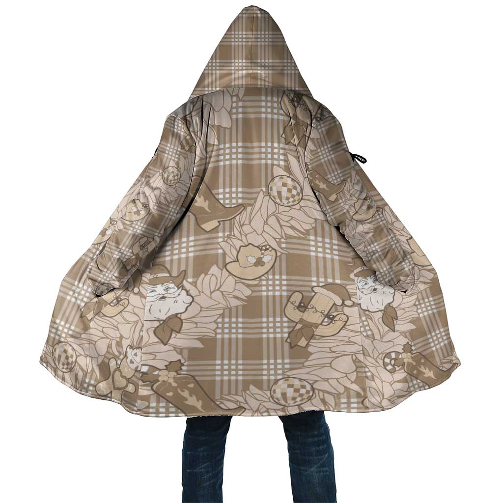 Khaki Palaka Hawaii Cowboy Christmas Cloak Paniolo Mix Maile Lei - Polynesian Pride