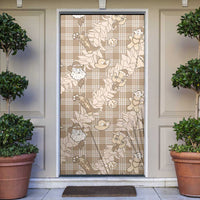 Khaki Palaka Hawaii Cowboy Christmas Door Cover Paniolo Mix Maile Lei - Polynesian Pride
