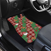 Red Palaka Hawaii Cowboy Christmas Car Mats Paniolo Mix Maile Lei - Polynesian Pride