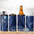 Samoa Siapo Motif 4 in 1 Can Cooler Tumbler Classic Style - Blue Ver