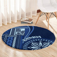 Samoa Siapo Motif Round Carpet Classic Style - Bue Ver LT7 - Polynesian Pride