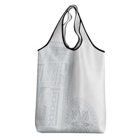 Samoa White Sunday Grocery Bag Classic Siapo Style