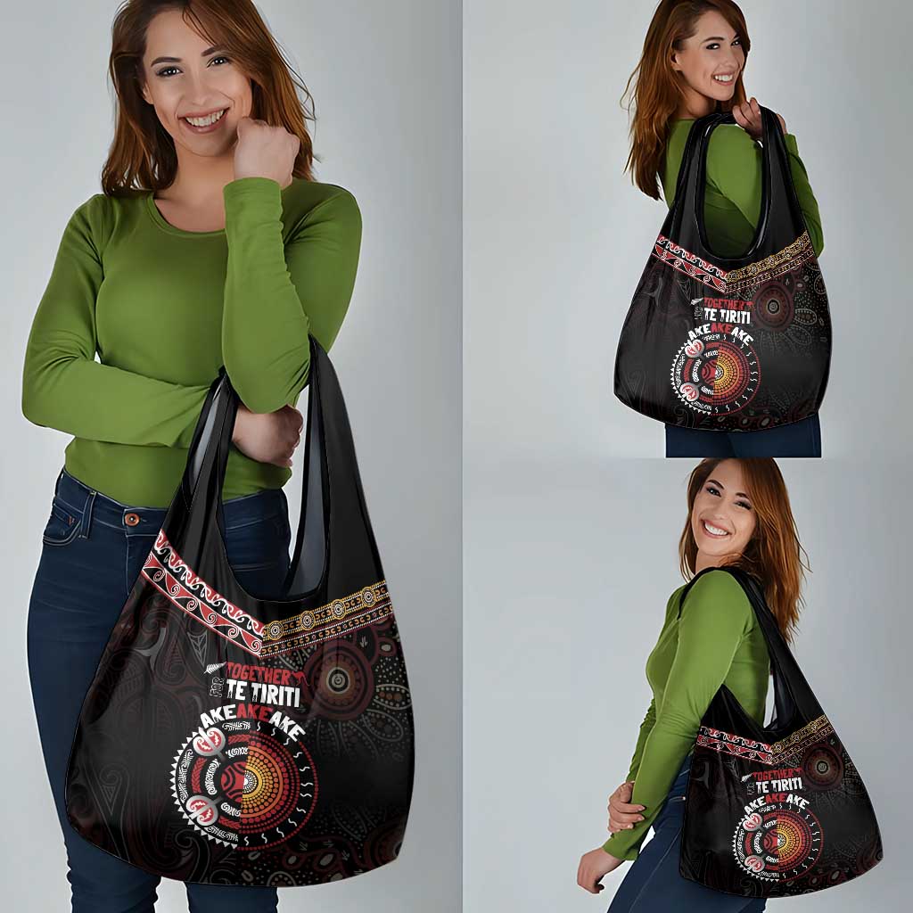 Aotearoa and Australia Indigenous Grocery Bag Stand Together For Te Tiriti