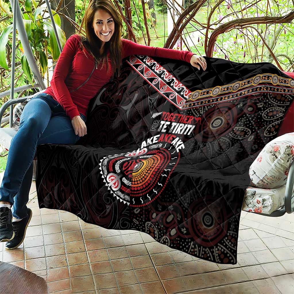 Aotearoa and Australia Indigenous Quilt Stand Together For Te Tiriti LT7 - Polynesian Pride