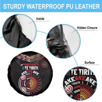 Aotearoa and Australia Indigenous Spare Tire Cover Stand Together For Te Tiriti LT7 - Polynesian Pride