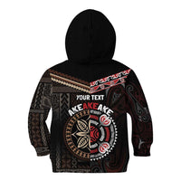Aotearoa and Samoa Together For Te Tiriti Kid Hoodie Kowhaiwhai Mix Siapo LT7 - Polynesian Pride