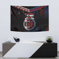 Aotearoa and Samoa Together For Te Tiriti Tapestry Kowhaiwhai Mix Siapo - Flag Color LT7 - Polynesian Pride