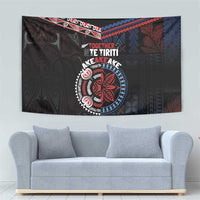 Aotearoa and Samoa Together For Te Tiriti Tapestry Kowhaiwhai Mix Siapo - Flag Color LT7 - Polynesian Pride