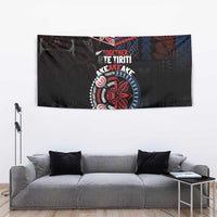 Aotearoa and Samoa Together For Te Tiriti Tapestry Kowhaiwhai Mix Siapo - Flag Color LT7 - Polynesian Pride
