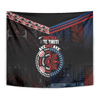 Aotearoa and Samoa Together For Te Tiriti Tapestry Kowhaiwhai Mix Siapo - Flag Color LT7 - Polynesian Pride