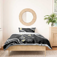 Polynesia Tribal Bedding Set Tentacles Plumeria
