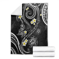 Polynesia Tribal Blanket Tentacles Plumeria