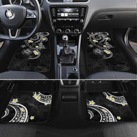 Polynesia Tribal Car Mats Tentacles Plumeria