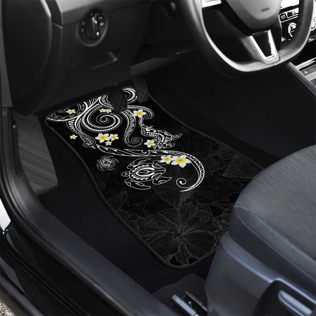 Polynesia Tribal Car Mats Tentacles Plumeria