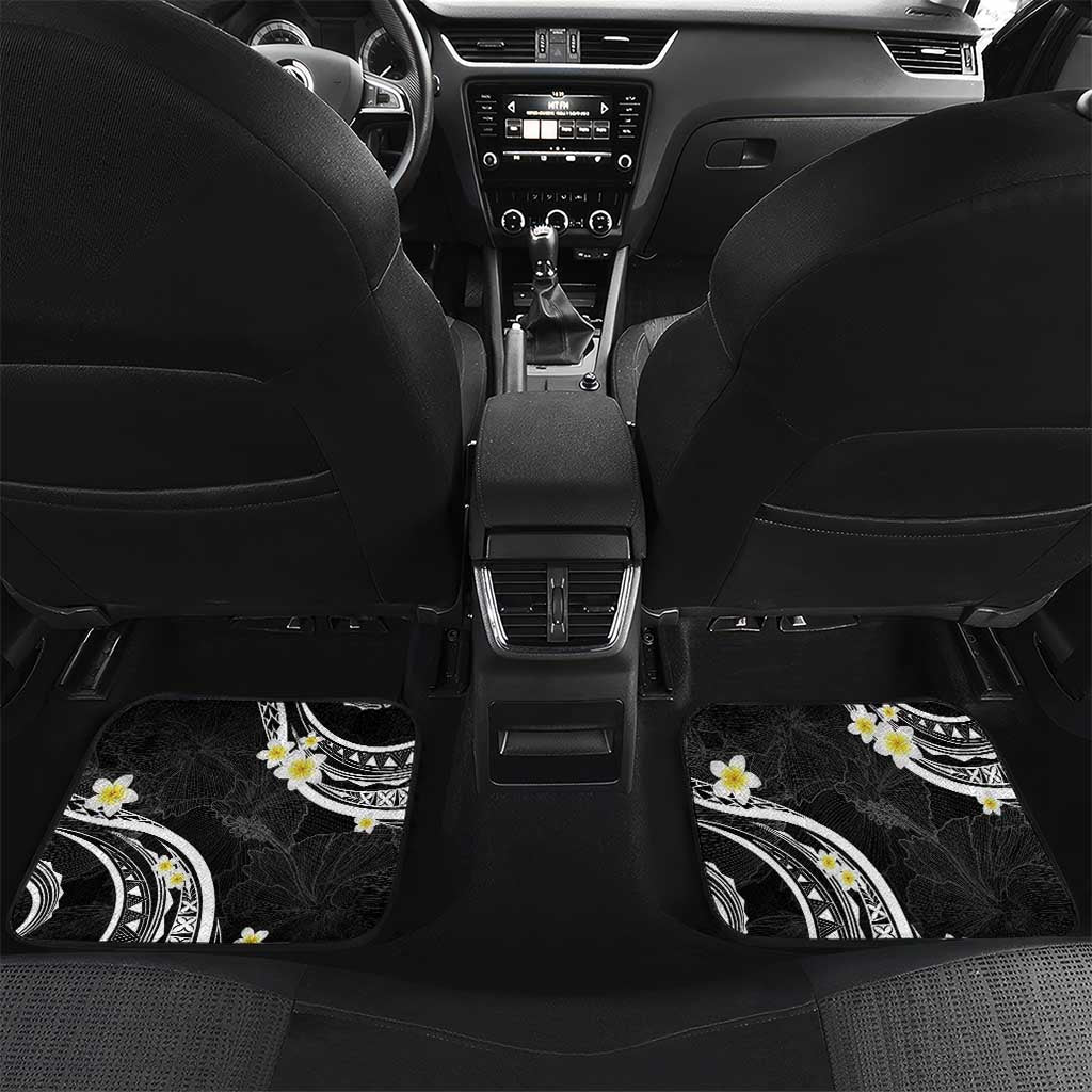 Polynesia Tribal Car Mats Tentacles Plumeria