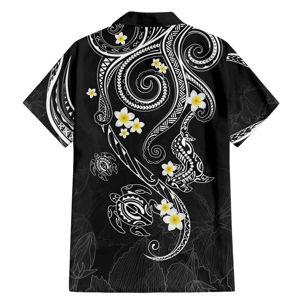 Polynesia Tribal Family Matching Off Shoulder Maxi Dress and Hawaiian Shirt Tentacles Plumeria