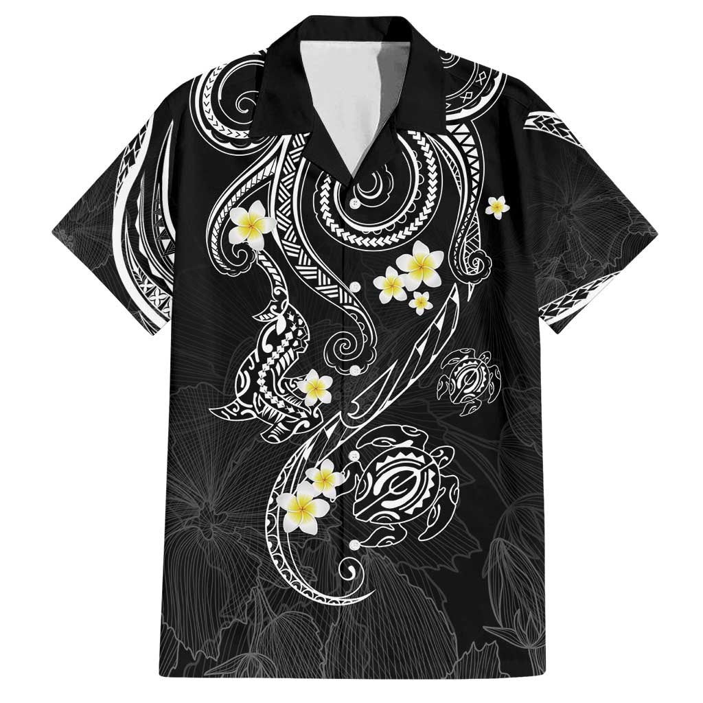 Polynesia Tribal Family Matching Puletasi and Hawaiian Shirt Tentacles Plumeria