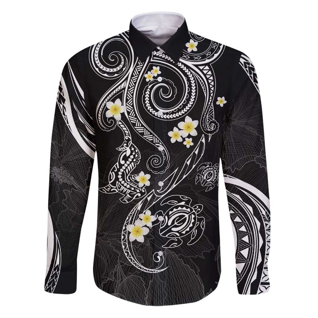 Polynesia Tribal Family Matching Puletasi and Hawaiian Shirt Tentacles Plumeria