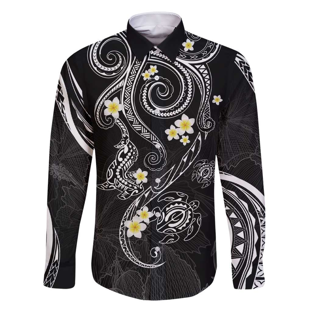 Polynesia Tribal Family Matching Short Sleeve Bodycon Dress and Hawaiian Shirt Tentacles Plumeria